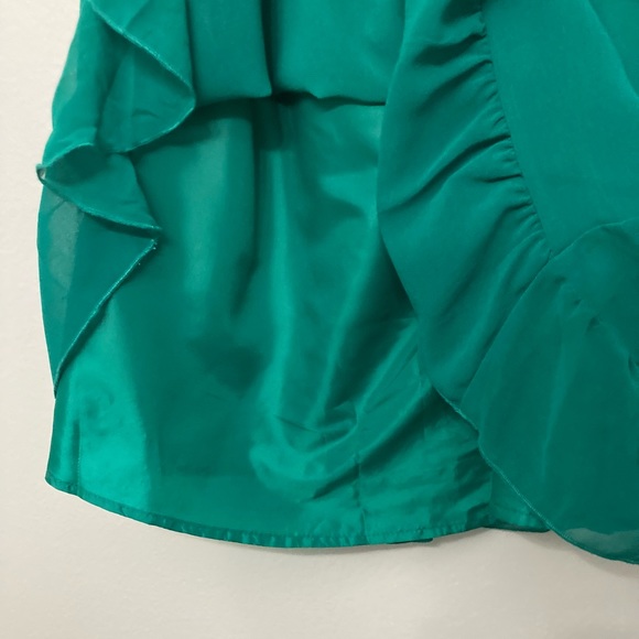 H&M Ruffle Tie Waist Mini Dress Off Shoulder Sz 10 NWT - Picture 11 of 12